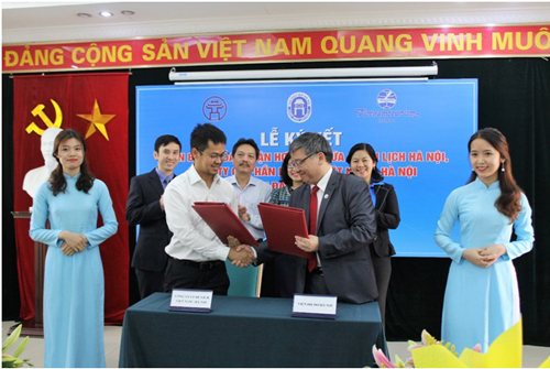 Lễ ký kết hợp tác giữa Công ty Cổ phần Du lịch Việt Nam - Hà Nội và Viện Đại học Mở Hà Nội